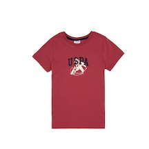 U.s. Polo Assn. Erkek Çocuk Vişne Tişört 50307313-vr223 Vişne