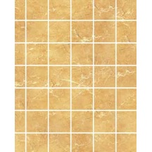 Maket Desenli Karton Fayans Krem Kare Taş 1/50 - 3'Lü