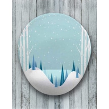 Karlar Oval Bilek Destekli Mouse Pad Mousepad