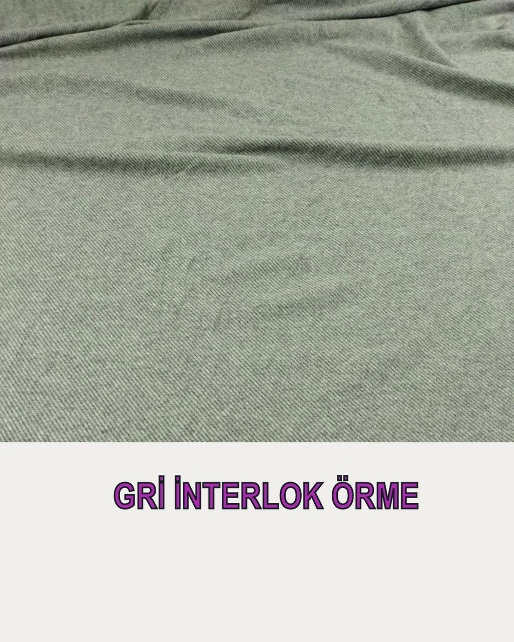 İnterlok Örme Gri Renkteen: 140 Cm-2761 Renkli
