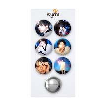 Stray Kids Karma Karma Versiyonu Bangchan Ve Hooray Versiyonu In 6'lı Metal Rozet Seti 58mm İğneli Buton Çanta Yaka Rozeti Çok Renkli