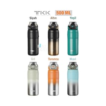 Tkk 500 Ml Çelik Termos Çift Kullanım Pipetli/rahat İçim -12/24 Sıcak-soğuk- Yalıtım -2022500ml 001