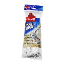 Bezos Pamuklu Püsküllü Mop Başlığı 23cm Orta-large Klasik Sap Mmbz
