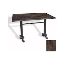 Çipa Döküm Ayak Masa 80x140 Cm - Werzalit, Wermodin Ve Allzalit Tabla - Metalic Oxid 3 Çok Renkli