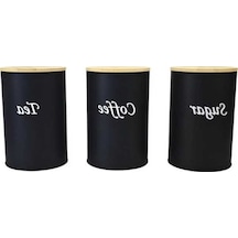 Trendooze Baharatlar İçin Mutfak Kutusu Seti Siyah Model Siyah