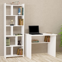 Kalenderdekor1 Kalender Dekor Ellen Snow 90 Cm Çalışma Masası Takımı Beyaz