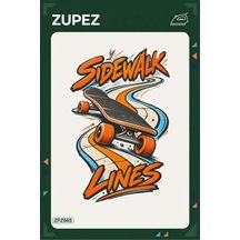 Zpz665 Sidewalk Lines Ütüyle Uygulanabilir Transfer Baskı - 911529782