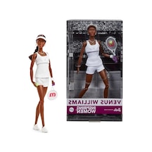 Barbie Inspiring Women Serisi, Venus Williams Moda Mankeni, Karakteristik Tenis Üniforması Ve Raketi, Genişletilebilir Ambalaj Dahil, Hrm49