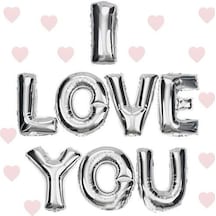 Nessiworld I Love You Folyo Balon Gümüş Renk 35 Cm Diğer