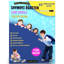 Saymayı Öğreten Cırt Cırtlı Yaz - Sil Kitabı