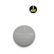 2 Adet 3 Volt Cr2016 Lityum Para Pil Dl2016 Cr 2016 Bios-kepenk-kumanda Terazi Düğme Lithum Pili