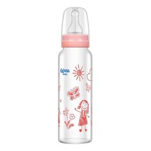 Wee Baby 772 Klasik Isıya Dayanıklı Cam Biberon 240 ML Pembe