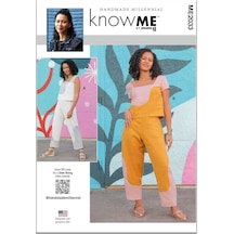 Mccall's Know Me Bayan Kazak Kırpma Üstler Ve Pull-on Pantolon Dikiş Desen Seti, Tasarım Kodu Me2033, Bedenler 18-20-22-24-26