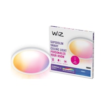 Wiz Superslim 22w Beyaz Sıva Üstü Rgb Akıllı Led Yuvarlak Panel Tavan Armatürü 42 Cm Çapında 2600 Lumen Renkli