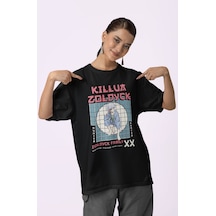 Sevbano Killua Zoldyck Zoldyck Family Baskılı Unisex Oversize Hunter X Hu Siyah