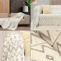Latuda Concept SoftMicro Etnik Desenli Boho Koltuk Örtüsü 130 x 180 CM