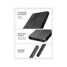 Micro, Usb Ve Type-c Girişleri İle 10000mah Taşınabilir Pil 30.000 Mah
