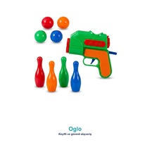 Top Fırlatan Tabanca 4 Labut 4 Top - Nişan Hedef Vurma Oyunu Yeşil 3+ Yaş