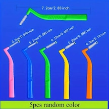 Willowhaven 5'li Paket L Şekilli Diş Arası Fırçası 7-17mm Rastgele Renk Karışık Yumuşak Kıllar