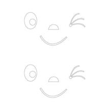 Beyaz Oto Yapıştırma 2 Adet Smile Gülücük Sticker