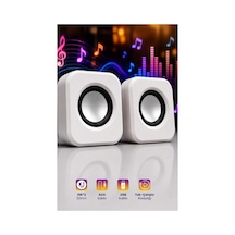 Usb Pc Hoparlör Subwoofer 2w 2 Ses Sistemi 2.0