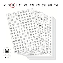 M Yapışkanlı Çapı-15mm Yuvarlak Beden Etiketi 300 Adet 300