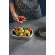 2 Adet 304 Çelik 550 Ml Yemek Meyve Et Buzdolabı Beslenme Saklama Kabı Mt224