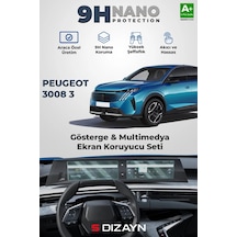 S-dizayn Peugeot 3008 3 10 İnç 9h Nano Gösterge Ve Multimedya Ekran Koruyucu Parlak 2024 Üzeri A+