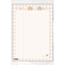 A4 Bloknot Çizgili Defter - 50 Yaprak - Memopad - Notepad - Not Defteri - Not Kağıdı - 4139 Çok Renkli