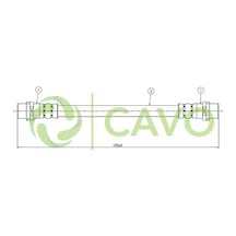 CAVO C800434A Fren Hortumu Arka A8 94-