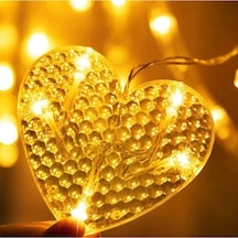Perde Led Işık 3m 6 Sıra 12 Adet Gün Işığı Sarı