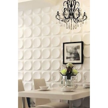 3 Boyutlu Boyanabilir Pvc Duvar Paneli Olips 50-50 Cm 4 Adet-1 Metrekare