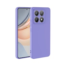 Xiaomi 14t Pro Kılıf Yumuşak Silikon Kamera Korumalı Lansman Pazarplus Lila