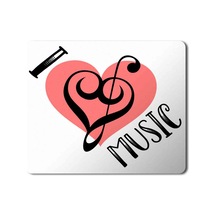 I Love Music Kalp Mouse Pad Mousepad
