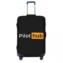 Uçmak İçin Doğmuş Uçuş Pilotu Bagaj Kapağı Elastik Havacılık Uçak Aviator Hediye Seyahat Bavul Koruyucu Kapakl