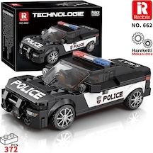 Reobrix Technic 662 Dodge Challenger Polis Arabası Yaratıcı Yapı Blok Seti Building Blocks Ram Police Car - 372 Parça