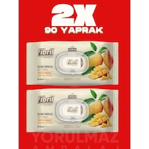 Fibril Tropik Mango Kokulu Islak Havlu 180 Yaprak Ferah Koku & Ekonomik Büyük Paket