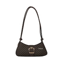 Yeiuyi Vintage Baskılı Omuz Çantası Siyah