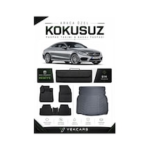 Mercedes W205 2017 Model Aracınıza Özel 4d Karbonlu Kauçuk Paspas Takımı Ve Rampalı Bagaj Havuzu