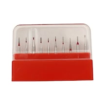 Willowhaven Kırmızı Saklama Kutusu 6 Diş Arası Fırçası 2 Ayna Ve Dental Alet Seti