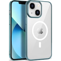 Apple Uyumlu iPhone 14 Kılıf Zore Wireless Şarj Özellikli Pixel Magsafe Kapak