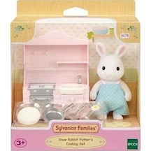 5678 Sylvanian Families Kar Tavşanı Babanın Yemek Pişirme Seti +3 Yaş