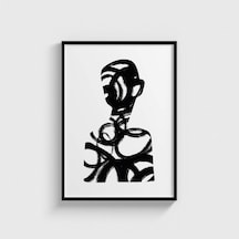 Human V1 Tablo Çerçeveli Poster Duvar Dekorasyonu Siyah Çerçeveli Tablo Siyah Çerçeveli Tablo Dn11d111sıyah