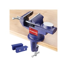 Workpro Wp233010 65mm 360 Döner Tabanlı Örslü Profesyonel Mini Tezgâh Mengene