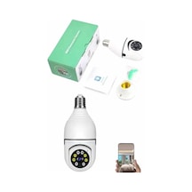 Güvenlik Kamerası Wi-fi Özellikli 360 Derece Full Hd 1080p Ampül Kamera Çok Renkli