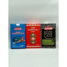 Çaykur 42 Tirebolu 500 G + Rize Hediyelik Çay 500 G + Mezopotamya Çay 400 G