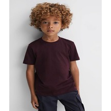 Erkek Çocuk Reiss Bordo Crew Neck Koton T-shirt