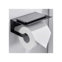 Buççin Online Mağaza Dekoratif Metal Banyo Wc Kağıt Rulo Peçetelik Tuvalet Banyo Peçete Askısı Metal Siyah Çok Renkli
