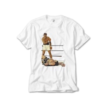 Muhammed Ali Winning Fighter Beyaz Tişört Beyaz