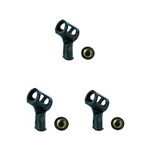 Lastvoice Mt-24x 3'lü Geniş Mikrofon Tutacağı Mikrofon Kelepçesi